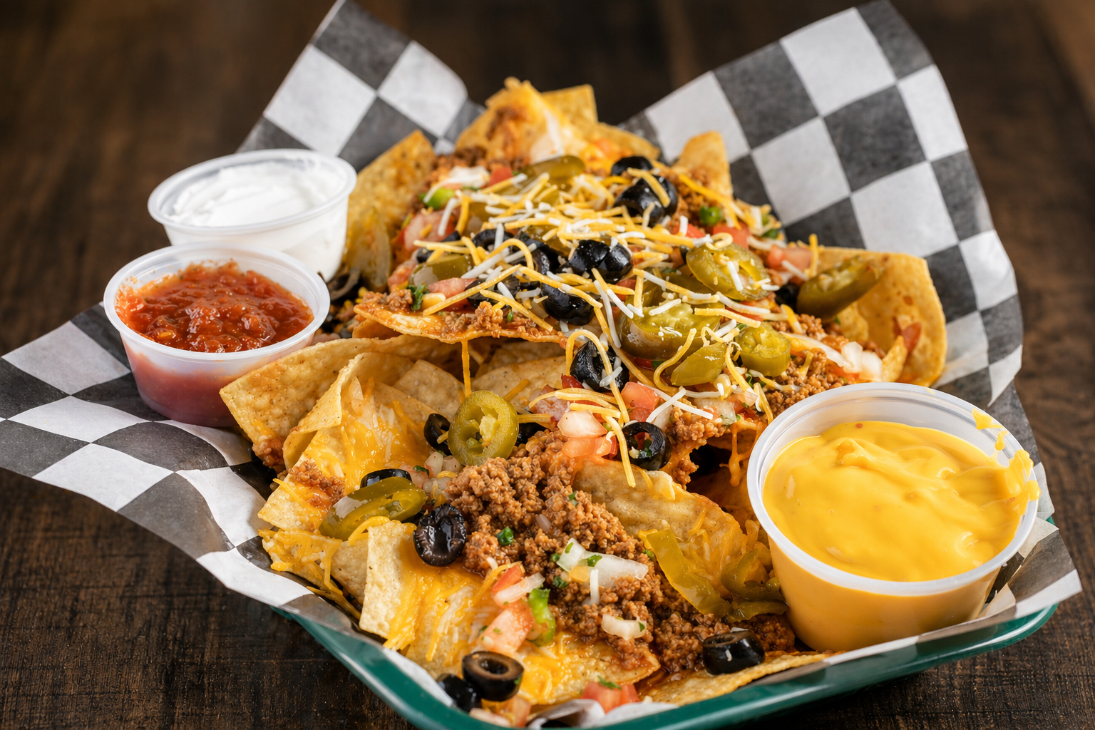 Classic nachos from Panther Pub